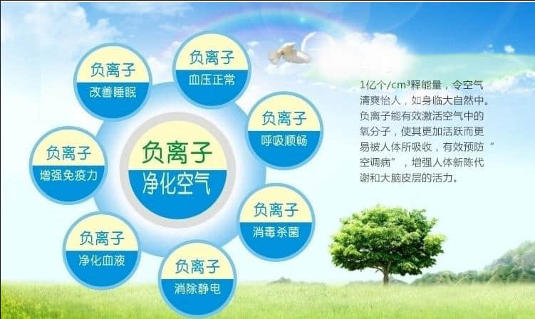 負(fù)離子的作用與功效有哪些呢？